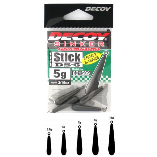 Decoy Sinker Stick DS-6 gr. 9.0 pz. 3 - Clicca l'immagine per chiudere